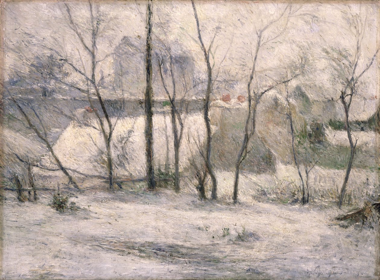 冬の風景、1879 | ポール・ゴーギャン